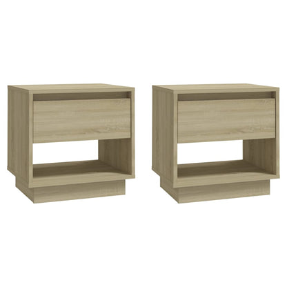 Comodini 2 pz Rovere Sonoma 45x34x44 cm in Truciolato - homemem39