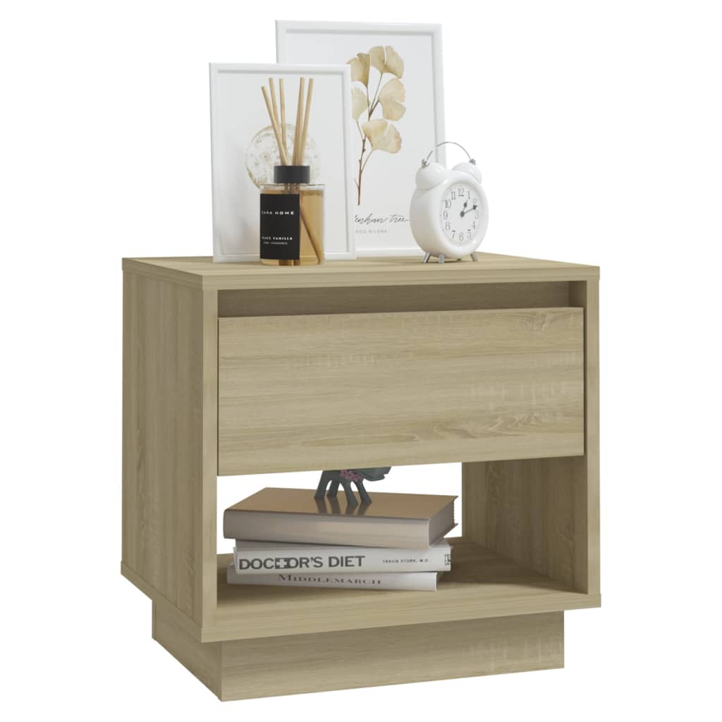 Comodini 2 pz Rovere Sonoma 45x34x44 cm in Truciolato