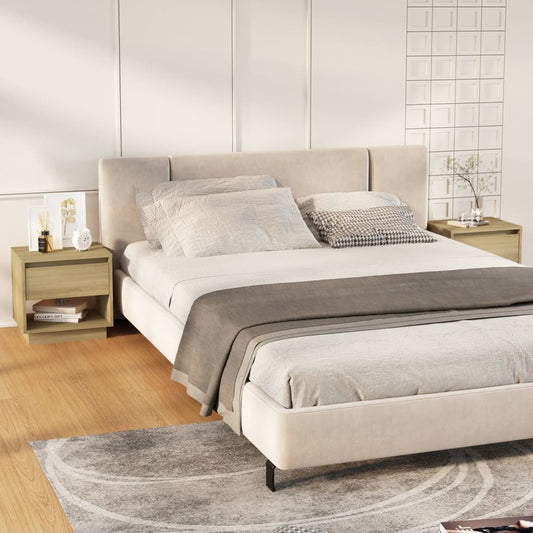 Comodini 2 pz Rovere Sonoma 45x34x44 cm in Truciolato - homemem39