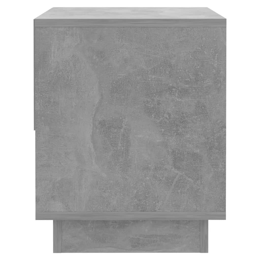 Comodino Grigio Cemento 45x34x44 cm in Truciolato - homemem39
