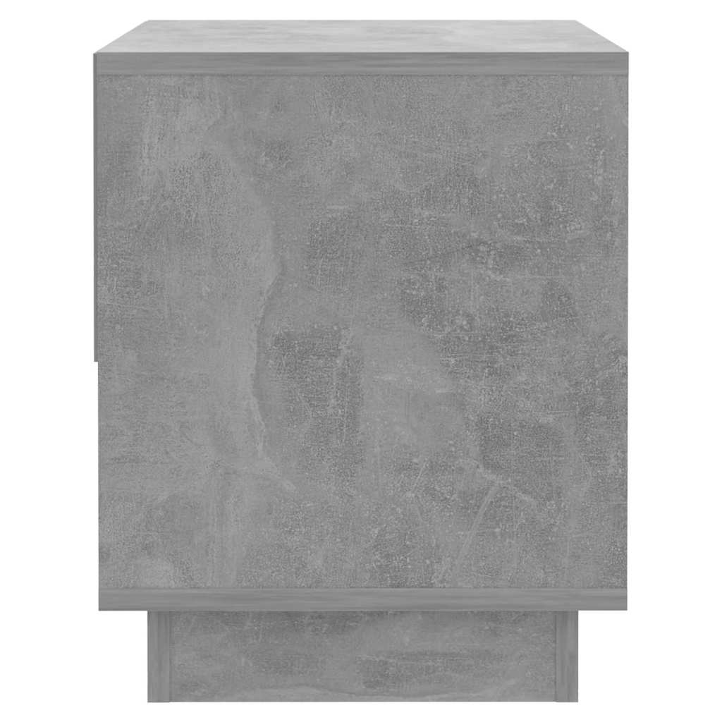 Comodini 2 pz Grigio Cemento 45x34x44 cm in Truciolato