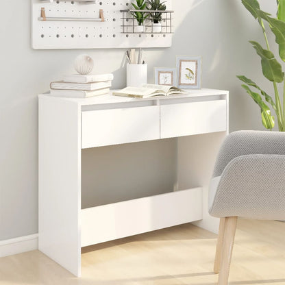 Tavolo Consolle Bianco 89x41x76,5 cm in Acciaio | homemem39