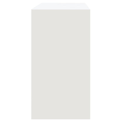 Tavolo Consolle Bianco 89x41x76,5 cm in Acciaio | homemem39