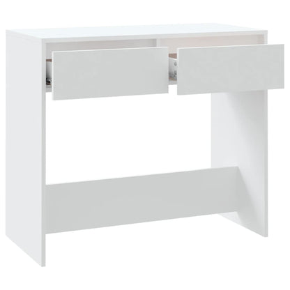 Tavolo Consolle Bianco 89x41x76,5 cm in Acciaio | homemem39