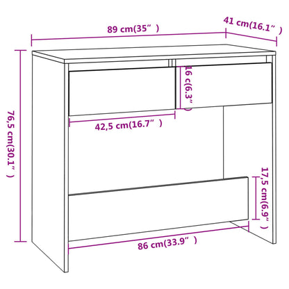Tavolo Consolle Bianco 89x41x76,5 cm in Acciaio | homemem39