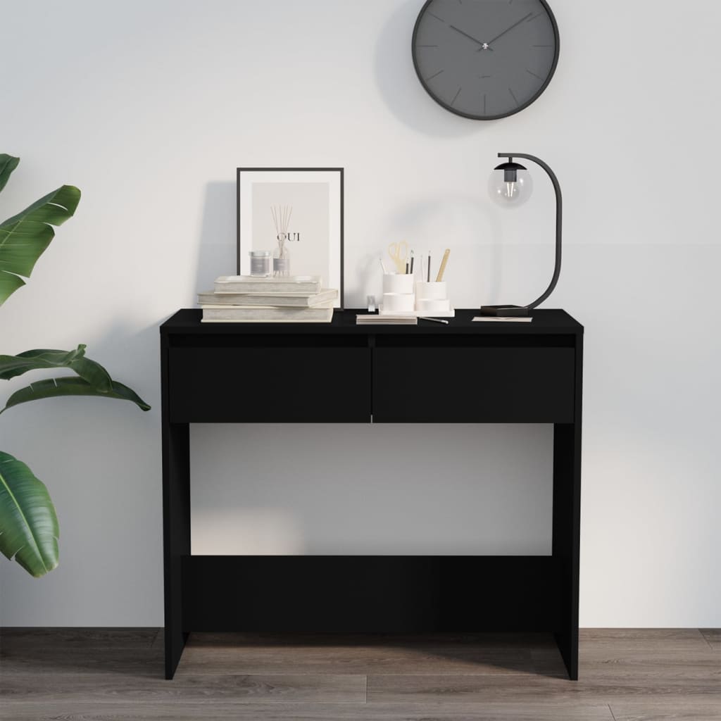 Tavolo Consolle Nero 89x41x76,5 cm in Acciaio - homemem39
