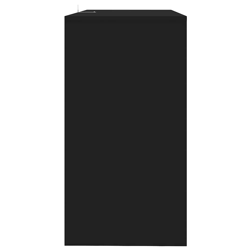 Tavolo Consolle Nero 89x41x76,5 cm in Acciaio