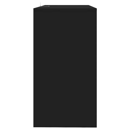 Tavolo Consolle Nero 89x41x76,5 cm in Acciaio