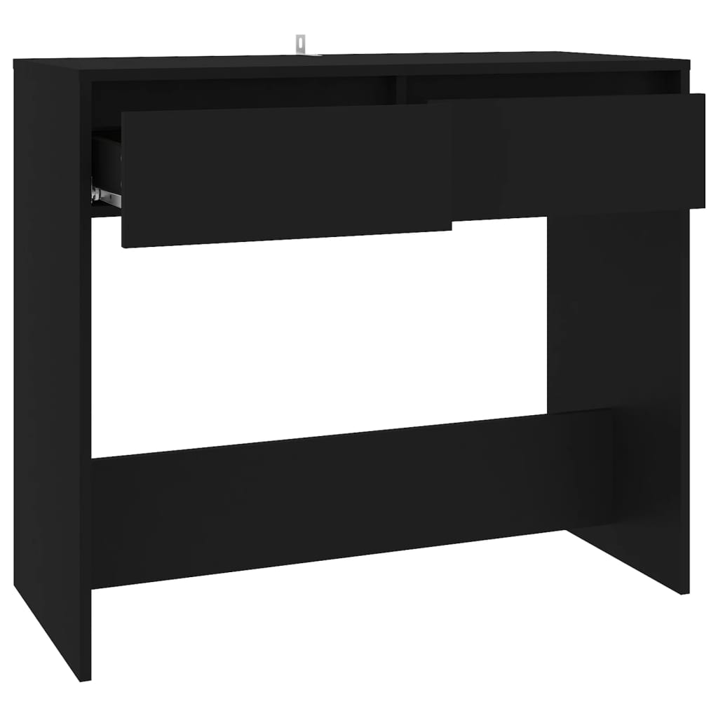 Tavolo Consolle Nero 89x41x76,5 cm in Acciaio - homemem39