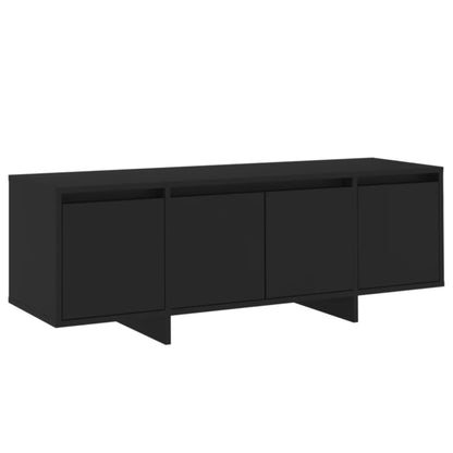 Black TV cabinet 120x30x40.5 cm in chipboard