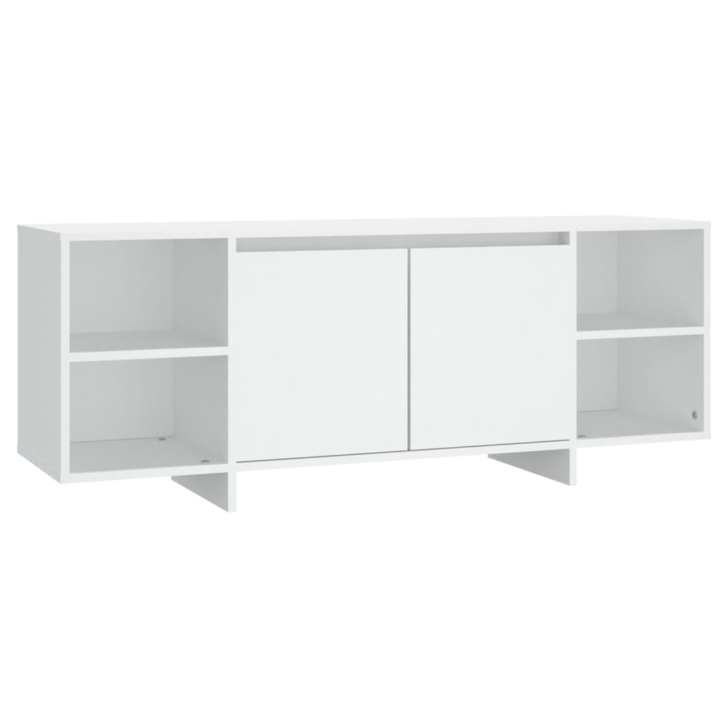 Mobile Porta TV Bianco 130x35x50 cm in Truciolato - homemem39