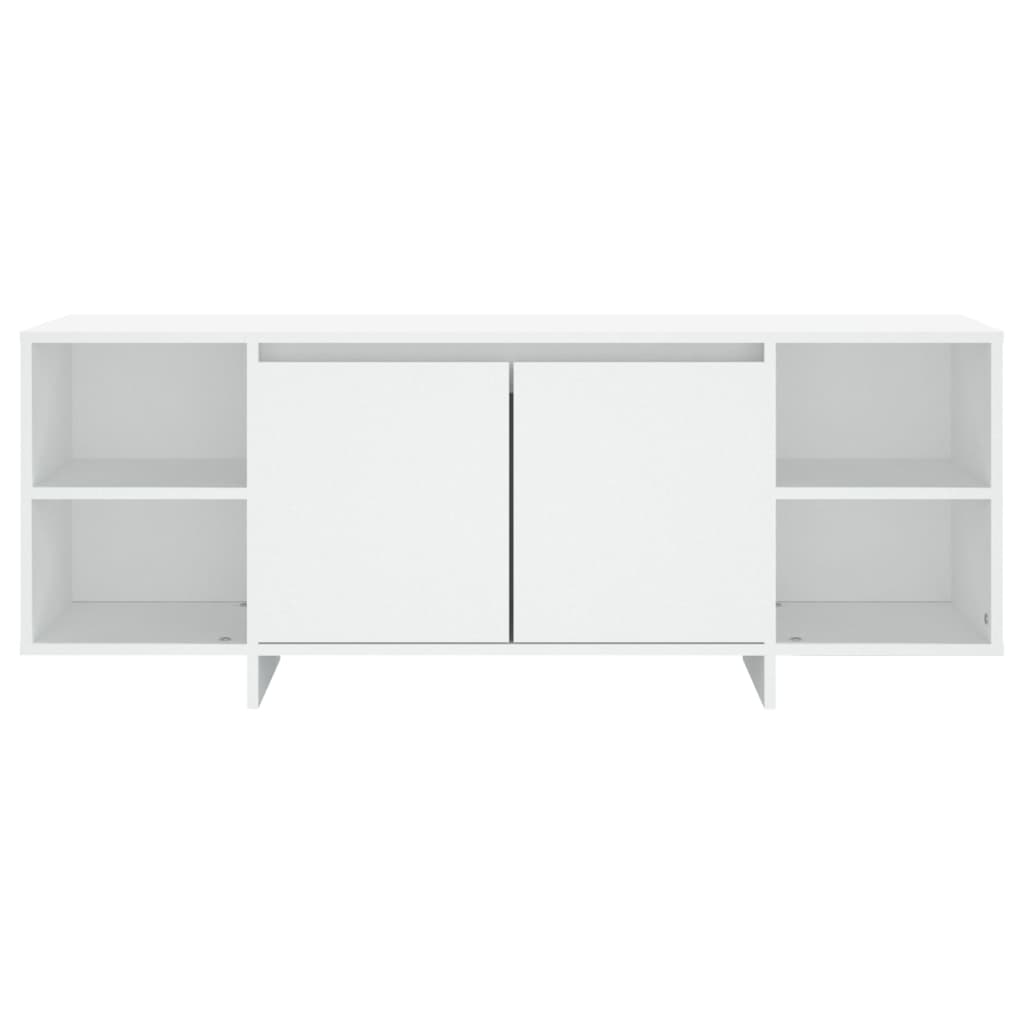 Mobile Porta TV Bianco 130x35x50 cm in Truciolato - homemem39