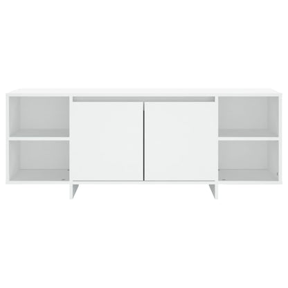 Mobile Porta TV Bianco 130x35x50 cm in Truciolato - homemem39