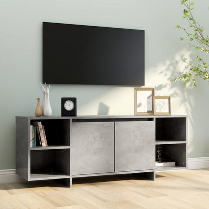 Mobile TV Grigio Cemento 130x35x50 cm in Truciolato - homemem39