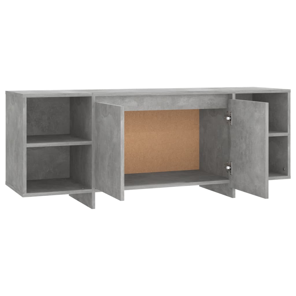 Mobile TV Grigio Cemento 130x35x50 cm in Truciolato - homemem39