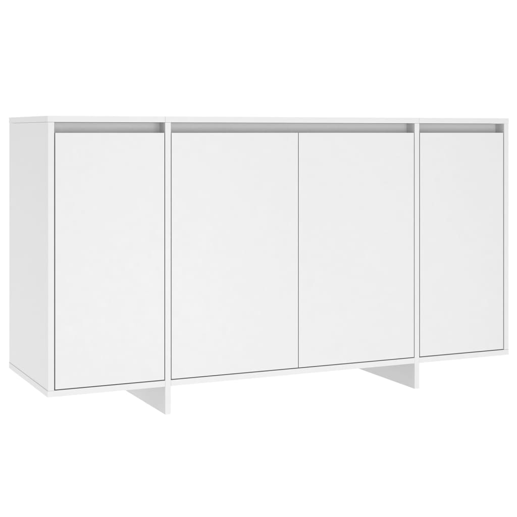 Credenza Bianca 135x41x75 cm in Truciolato - homemem39