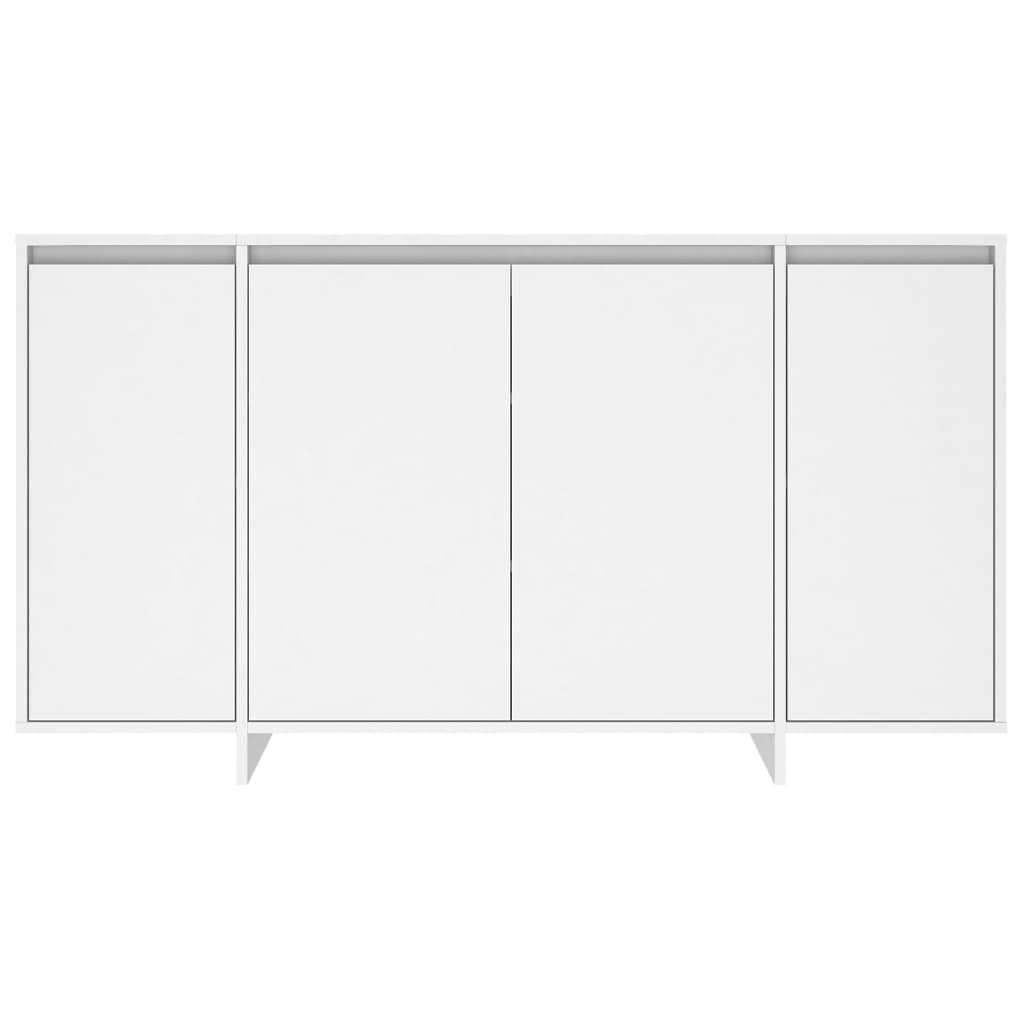 Credenza Bianca 135x41x75 cm in Truciolato - homemem39