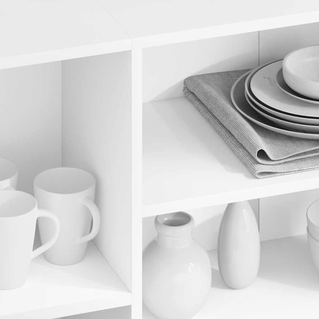 Credenza Bianca 120x30x75 cm in Legno Multistrato - homemem39