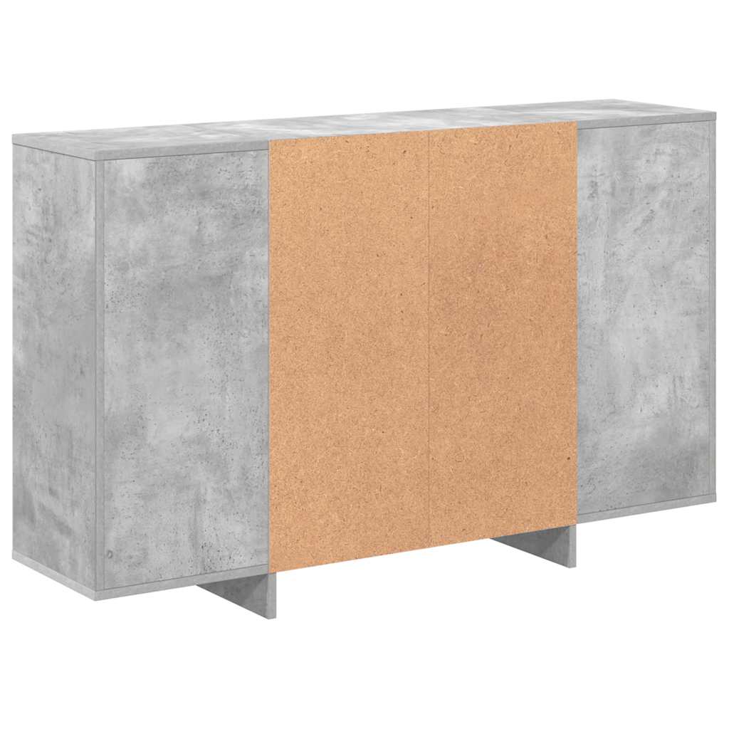 Credenza Grigio Cemento 120x30x75 cm in Truciolato - homemem39