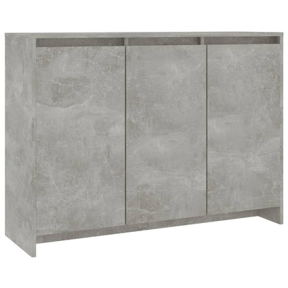 Credenza Grigio Cemento 102x33x75 cm in Truciolato