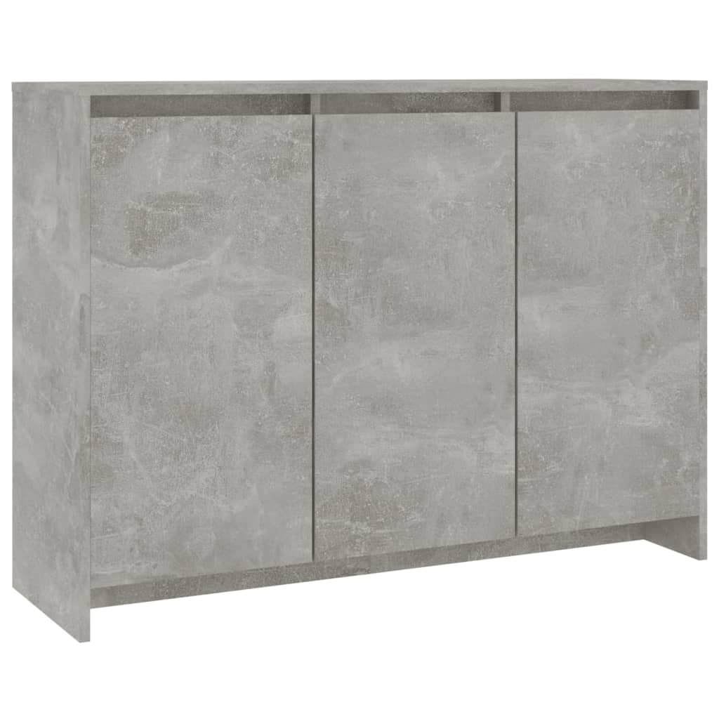 Credenza Grigio Cemento 102x33x75 cm in Truciolato - homemem39