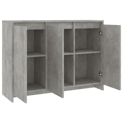 Credenza Grigio Cemento 102x33x75 cm in Truciolato - homemem39