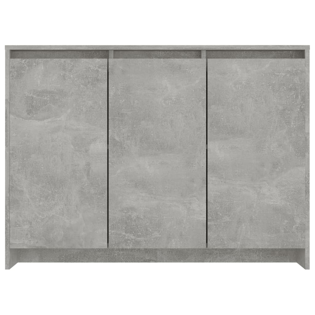 Credenza Grigio Cemento 102x33x75 cm in Truciolato - homemem39