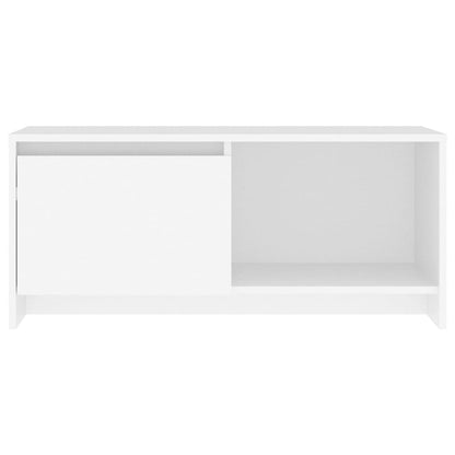 Mobile Porta TV Bianco 90x35x40 cm in Legno Multistrato