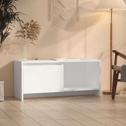 Mobile Porta TV Bianco 90x35x40 cm in Legno Multistrato