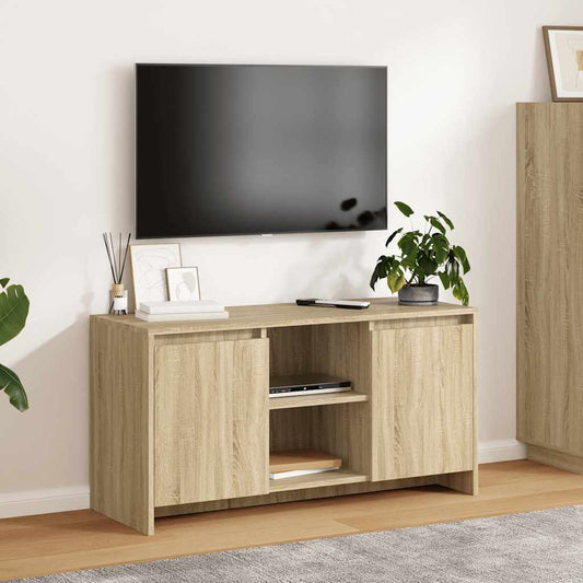Mobile Porta TV Rovere Sonoma 102x37,5x52,5 cm in Truciolato - homemem39