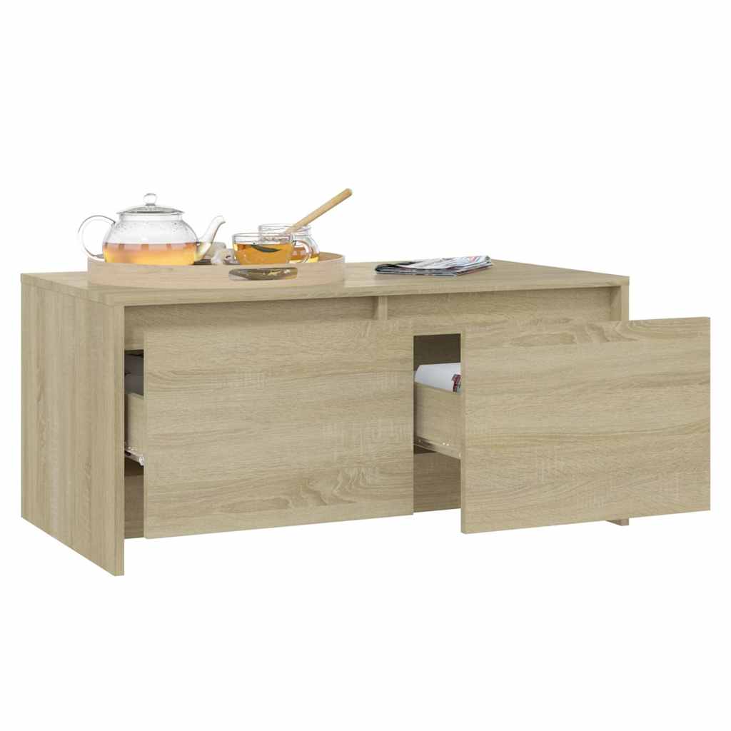 Tavolino da Salotto Rovere Sonoma 90x50x41,5 cm in Truciolato