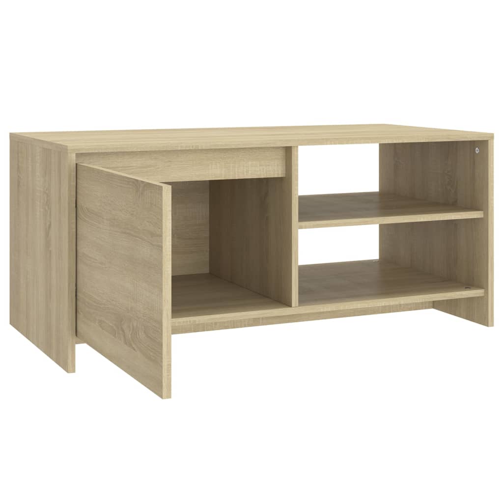 Tavolino da Salotto Rovere Sonoma 102x50x45cm Legno Multistrato | homemem39