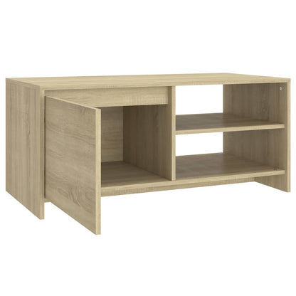 Tavolino da Salotto Rovere Sonoma 102x50x45cm Legno Multistrato | homemem39