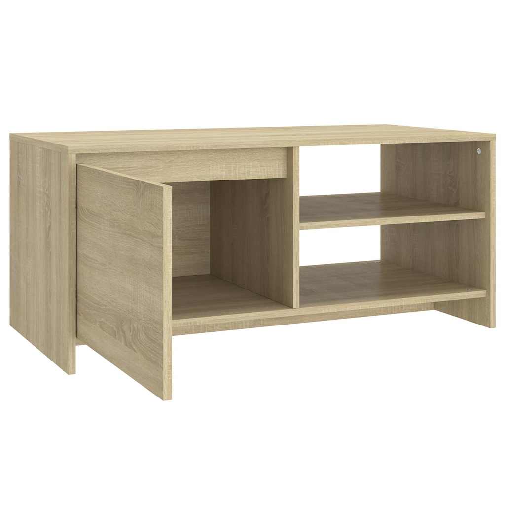 Tavolino da Salotto Rovere Sonoma 102x50x45cm Legno Multistrato