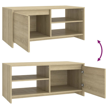 Tavolino da Salotto Rovere Sonoma 102x50x45cm Legno Multistrato | homemem39