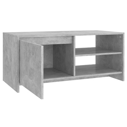 Tavolino Salotto Grigio Cemento 102x50x45 cm Legno Multistrato | homemem39