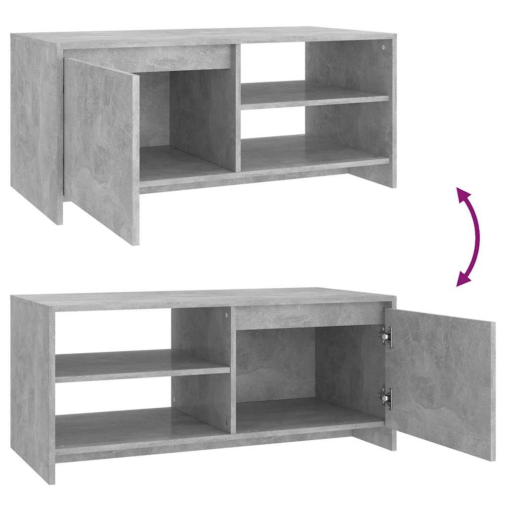 Tavolino Salotto Grigio Cemento 102x50x45 cm Legno Multistrato