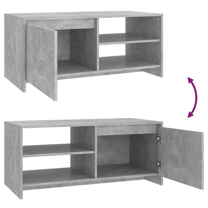 Tavolino Salotto Grigio Cemento 102x50x45 cm Legno Multistrato