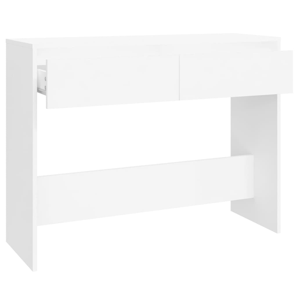 Tavolo Consolle Bianco 100x35x76,5 cm in Truciolato | homemem39