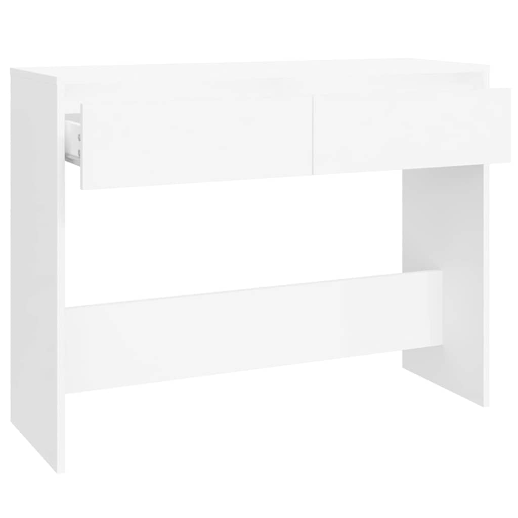 Tavolo Consolle Bianco 100x35x76,5 cm in Truciolato