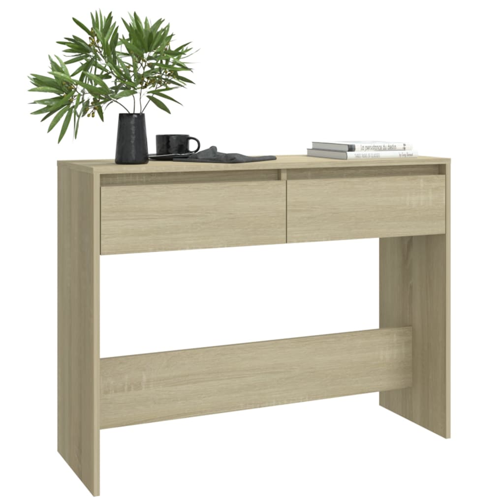 Tavolo Consolle Rovere Sonoma 100x35x76,5 cm in Truciolato | homemem39