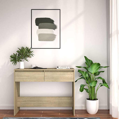 Tavolo Consolle Rovere Sonoma 100x35x76,5 cm in Truciolato