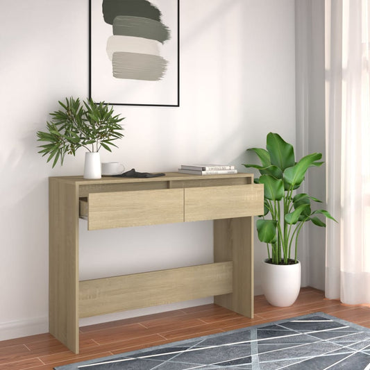 Tavolo Consolle Rovere Sonoma 100x35x76,5 cm in Truciolato | homemem39