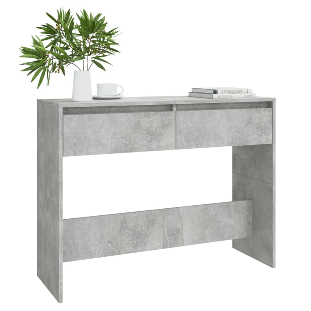 Tavolo Consolle Grigio Cemento 100x35x76,5 cm in Truciolato - homemem39