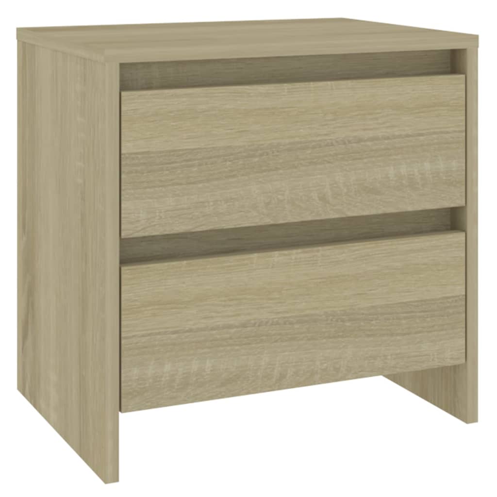 Comodini 2 pz Rovere Sonoma 45x34,5x44,5 cm in Truciolato - homemem39