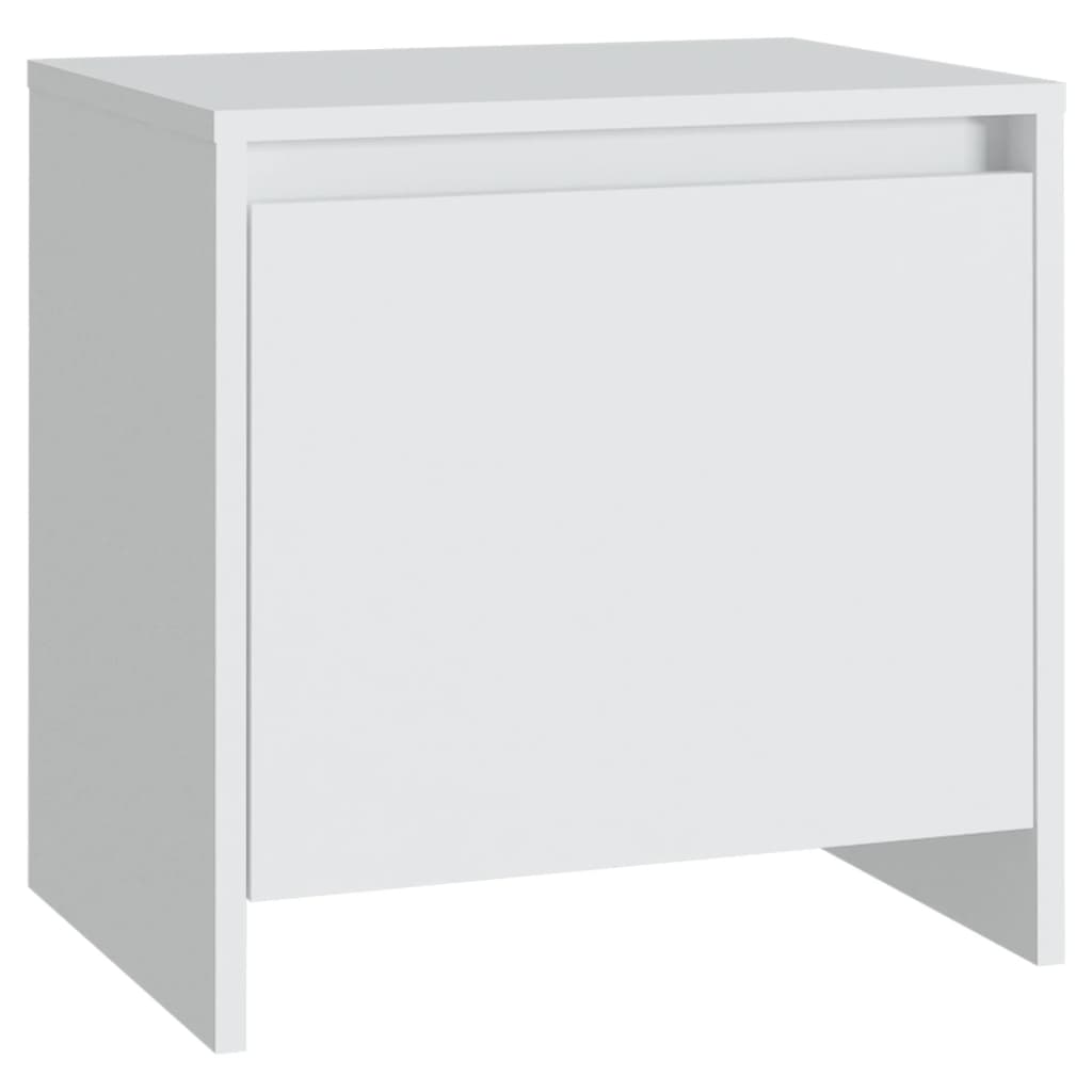 Comodino Bianco 45x34x44,5 cm in Truciolato - homemem39