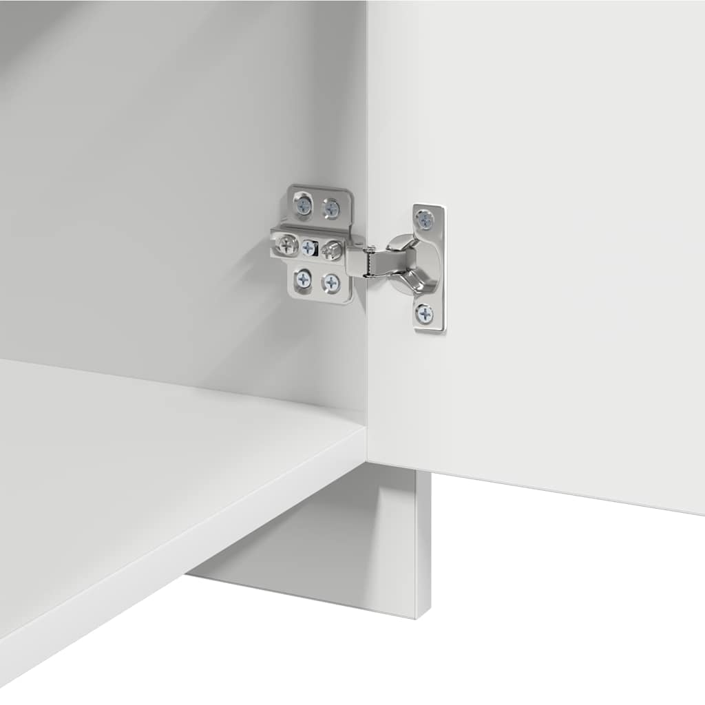 Comodini 2 pz Bianchi 45x34x44,5 cm in Truciolato