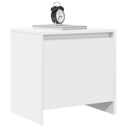 Comodini 2 pz Bianchi 45x34x44,5 cm in Truciolato