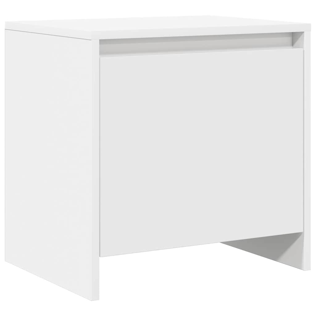 Comodini 2 pz Bianchi 45x34x44,5 cm in Truciolato