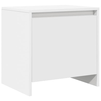 Comodini 2 pz Bianchi 45x34x44,5 cm in Truciolato